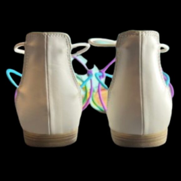 EUC - CL by Laundry Multicolored Knotted Sandal Women's Size 7.5 - Picture 3 of 9